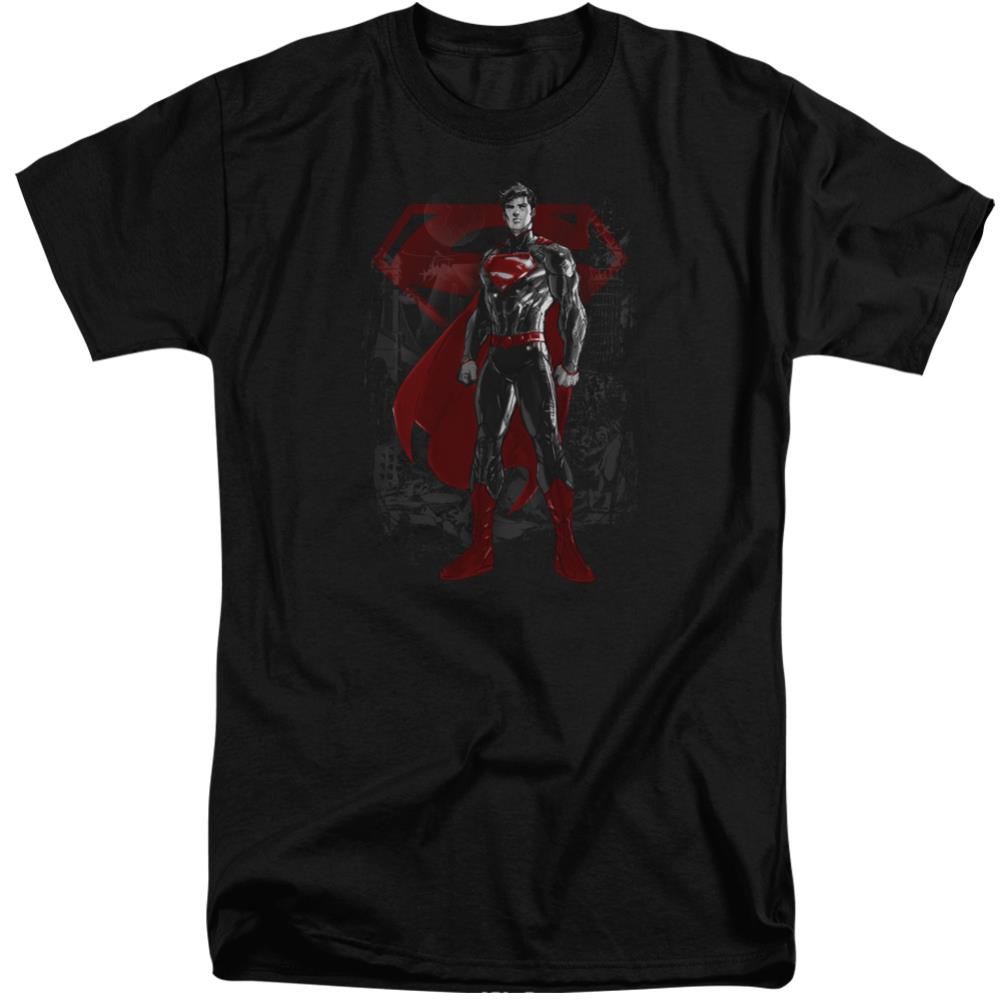 Superman Aftermath Men's 18/1 Tall Cotton SS T