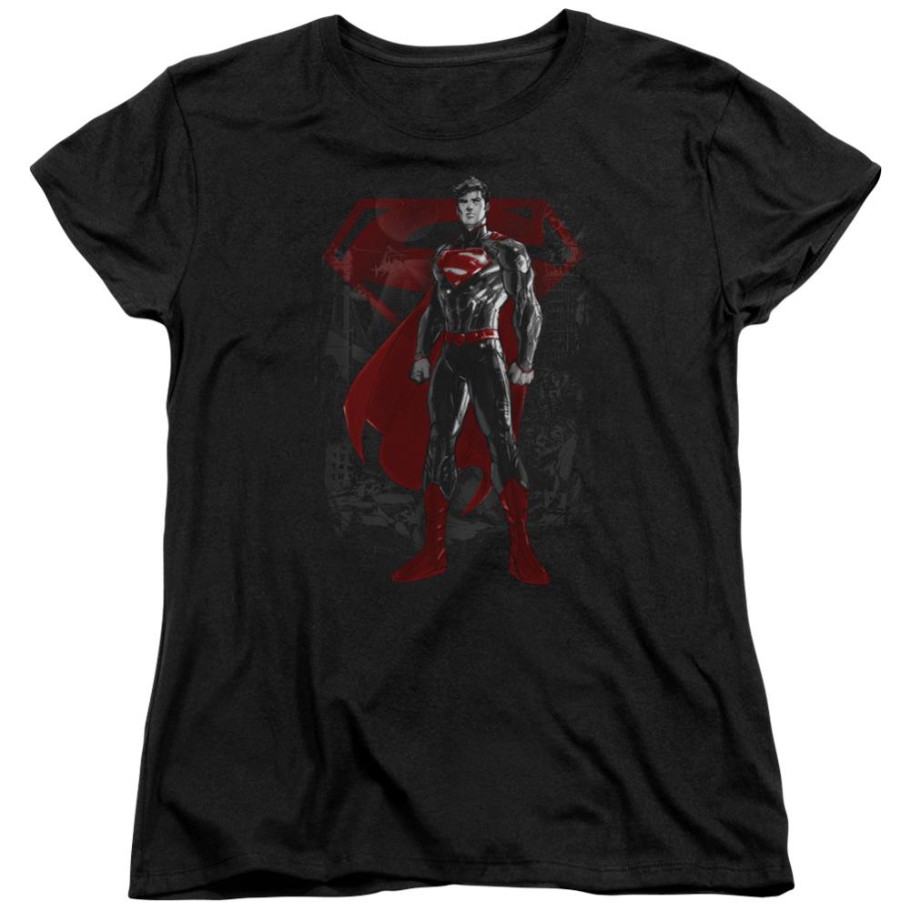 Superman Aftermath Women's 18/1 Cotton SS T