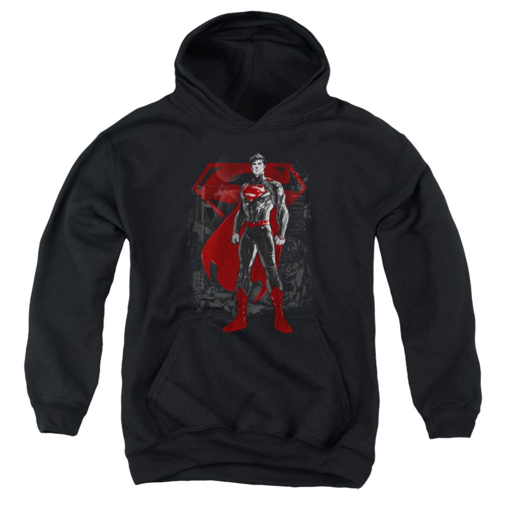 Superman Aftermath Youth Cotton Poly Pull-Over Hoodie