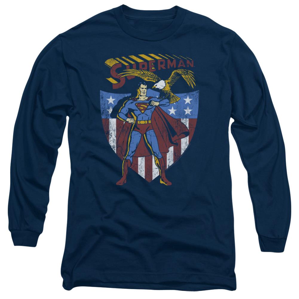 Superman All American Men's 18/1 Cotton LS T