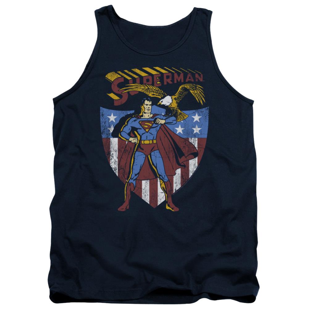 Superman All American Men's 18/1 Cotton Tank Top