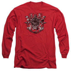 Superman All Hail Superman Men's 18/1 Cotton LS T