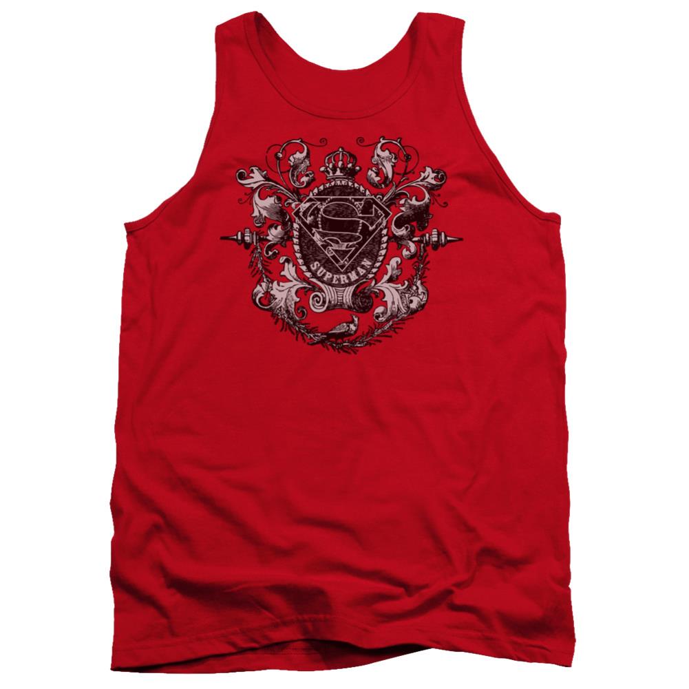 Superman All Hail Superman Men's 18/1 Cotton Tank Top