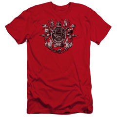 Superman All Hail Superman Men's Ultra-Soft 30/1 Cotton Slim SS T