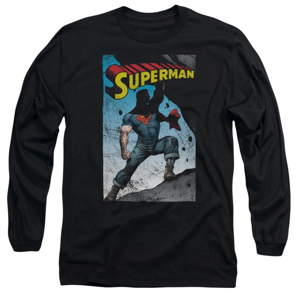 Superman Alternate Men's 18/1 Cotton LS T