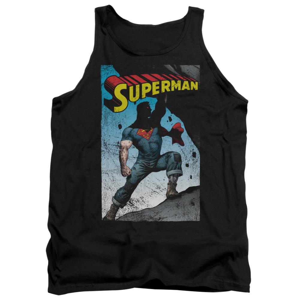 Superman Alternate Men's 18/1 Cotton Tank Top