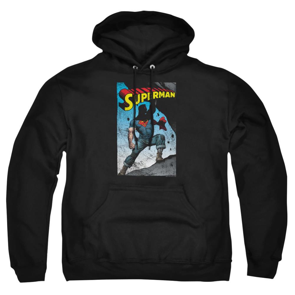 Superman Alternate Men's Pull-Over 75 25 Poly Hoodie