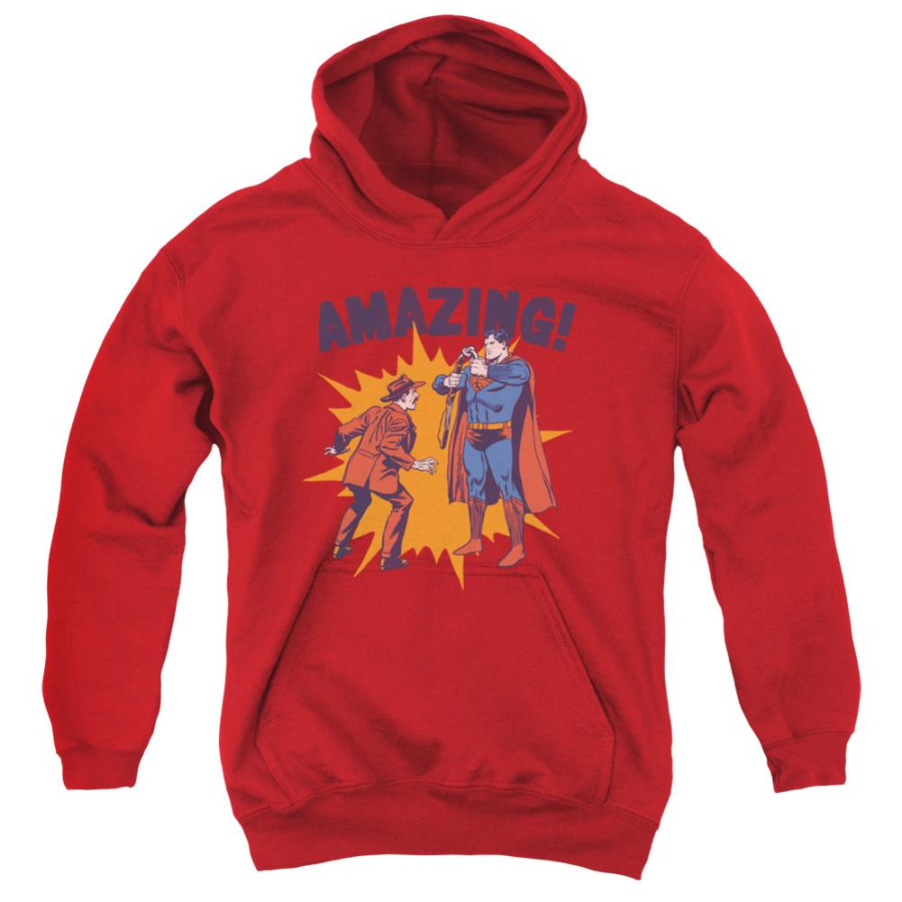 Superman Amazing Youth Cotton Poly Pull-Over Hoodie
