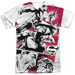 Superman Angry Red Men's Regular Fit Polyester SS T