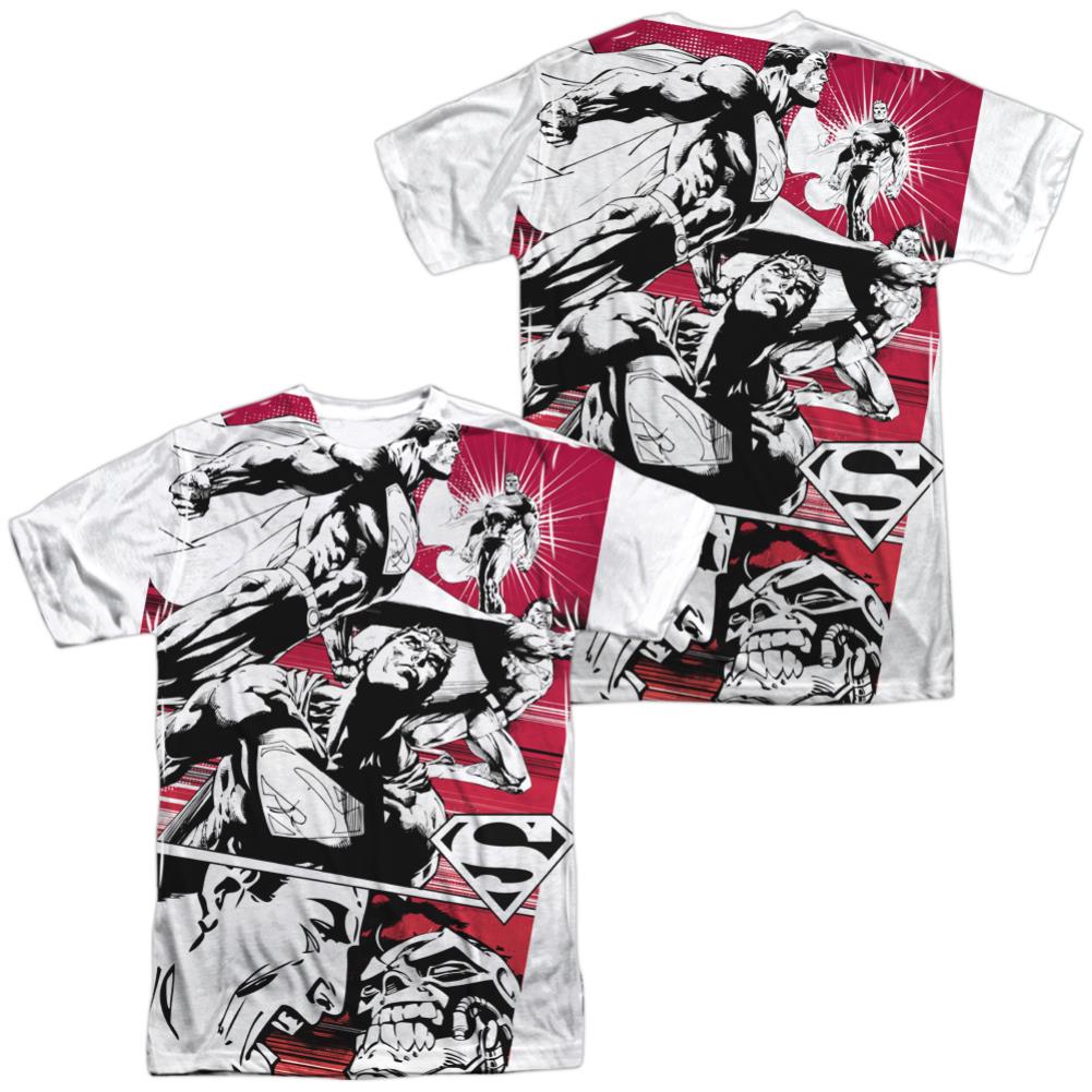 Superman Angry Red Men's Regular Fit Polyester SS T