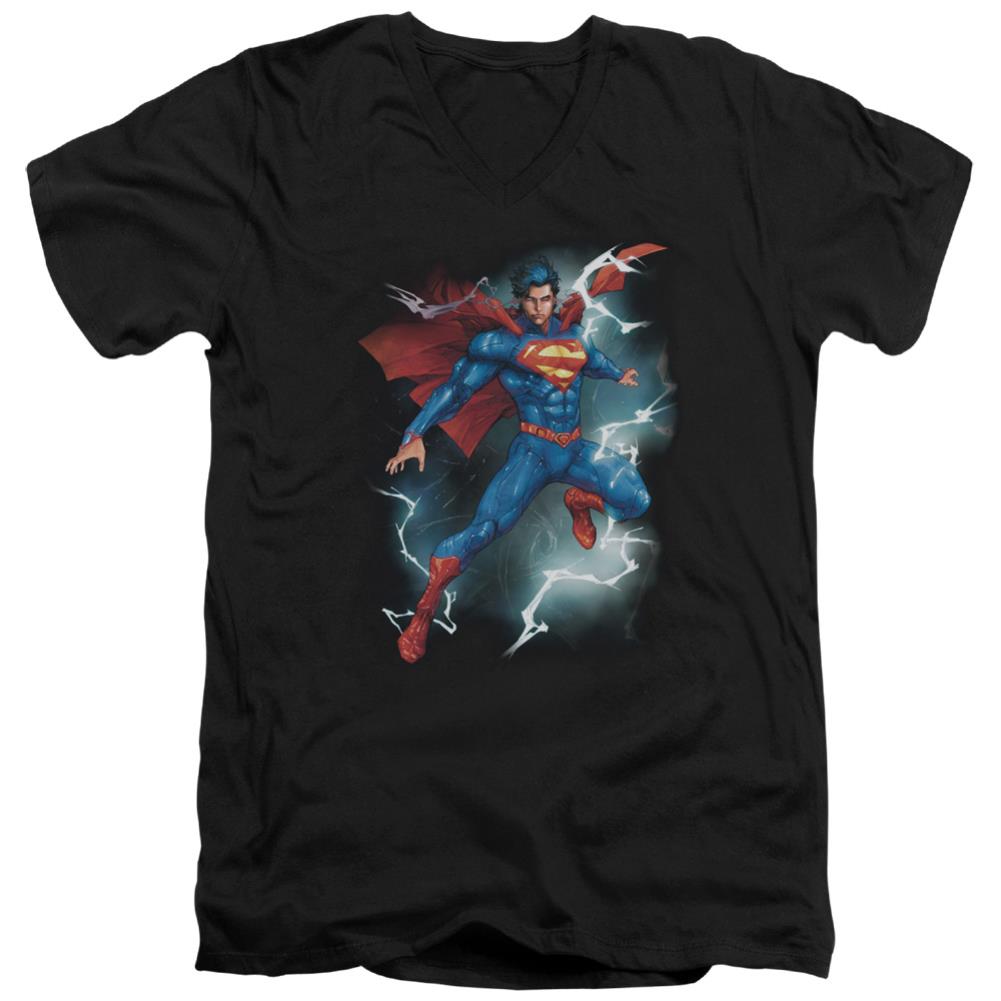 Superman Annual #1 Cover Men's 30/1 Cotton Slim V-Neck T
