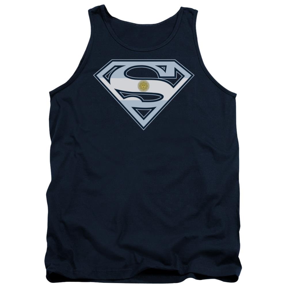 Superman Argentinian Shield Men's 18/1 Cotton Tank Top