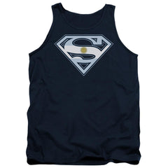 Superman Argentinian Shield Men's 18/1 Cotton Tank Top