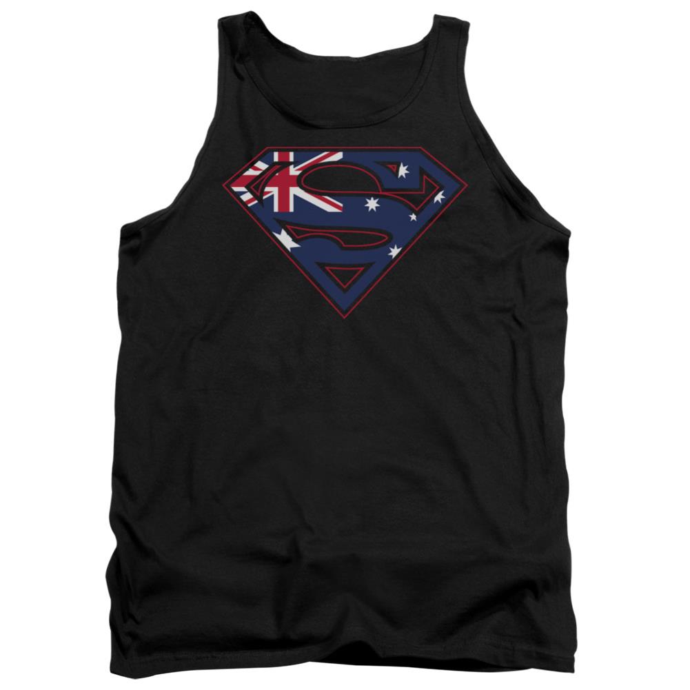 Superman Australian Shield Men's 18/1 Cotton Tank Top