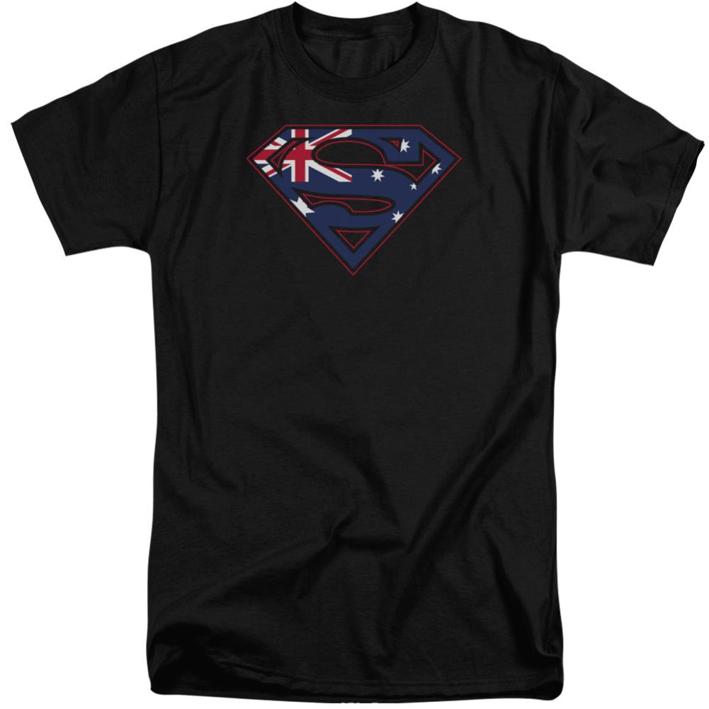 Superman Australian Shield Men's 18/1 Tall Cotton SS T