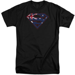 Superman Australian Shield Men's 18/1 Tall Cotton SS T