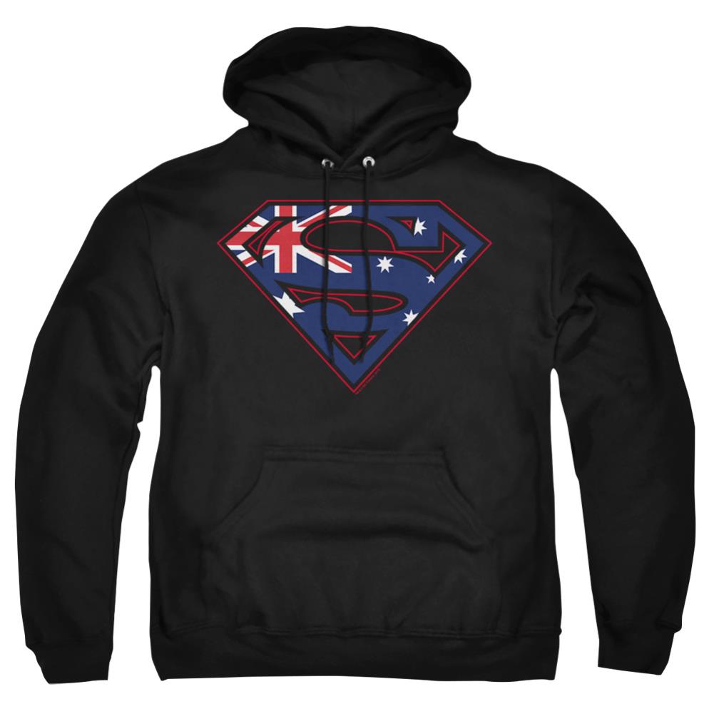 Superman Australian Shield Men's Pull-Over 75 25 Poly Hoodie
