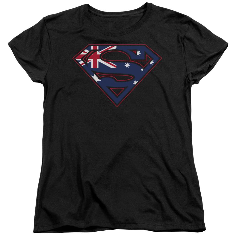 Superman Australian Shield Women's 18/1 Cotton SS T