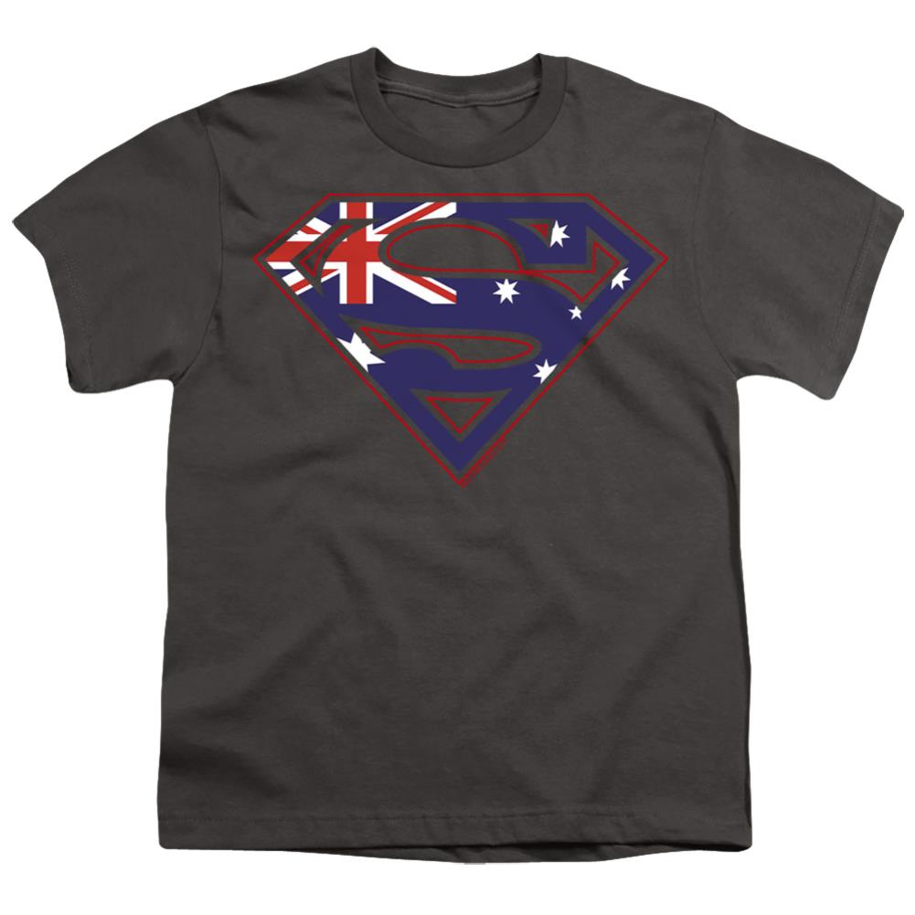 Superman Australian Shield Youth 18/1 100% Cotton SS T