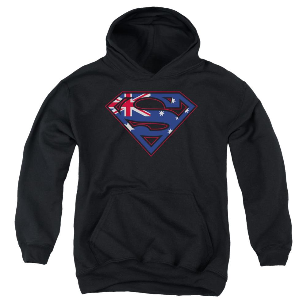 Superman Australian Shield Youth Cotton Poly Pull-Over Hoodie