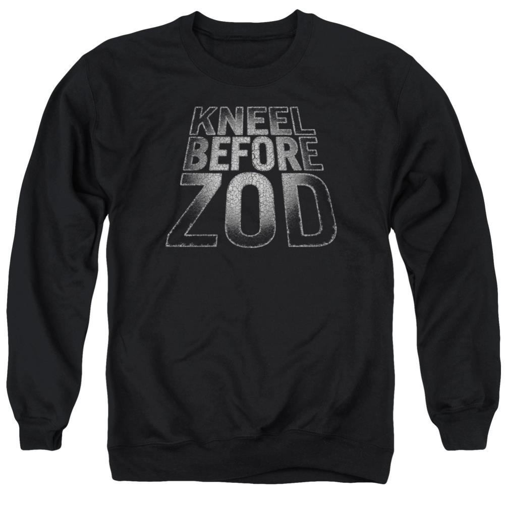 Superman Before Zod Men's Crewneck 50 50 Poly LS T