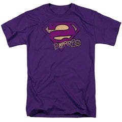 Superman Bizarro Logo Distressed Men's 18/1 Cotton SS T