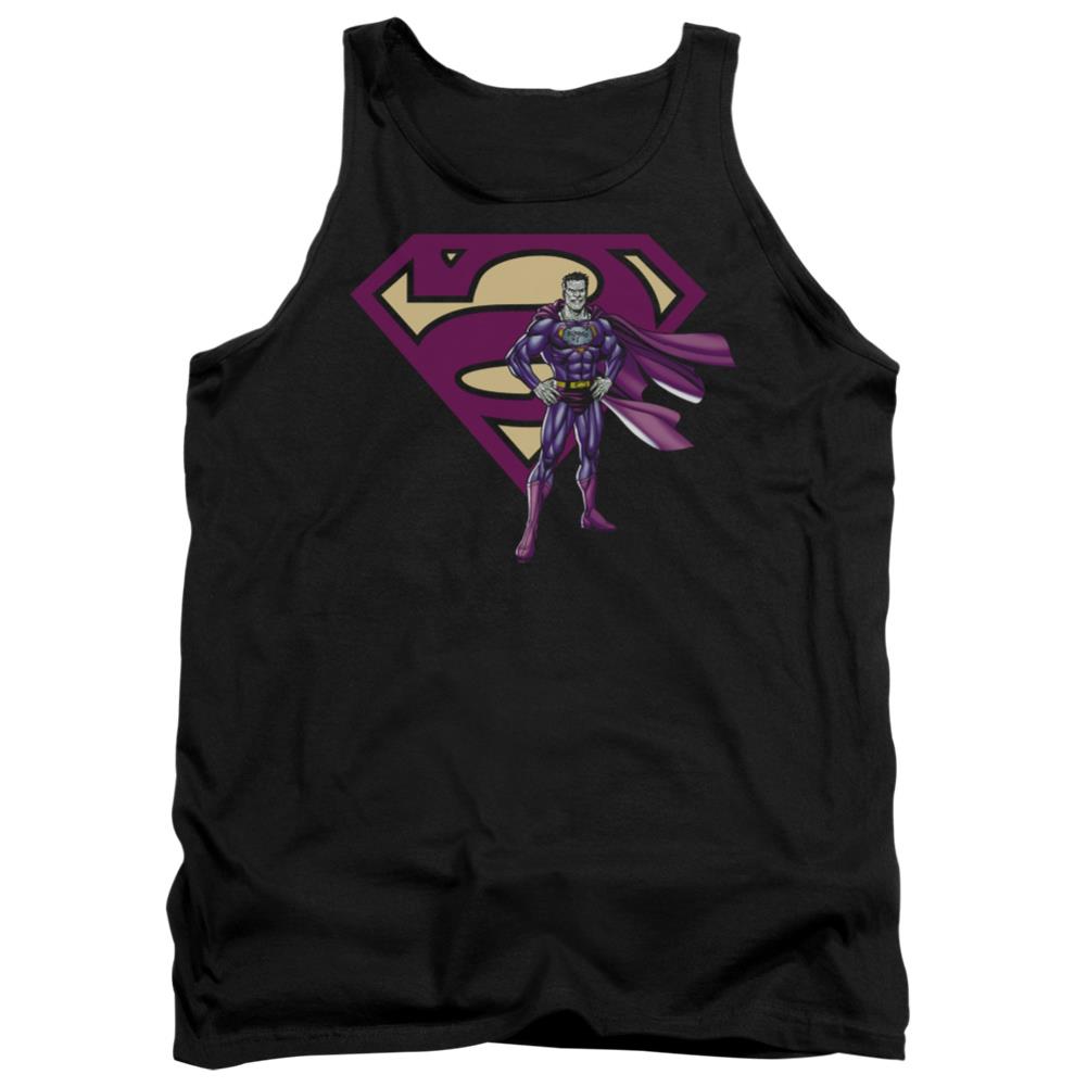 Superman Bizarro & Logo Men's 18/1 Cotton Tank Top