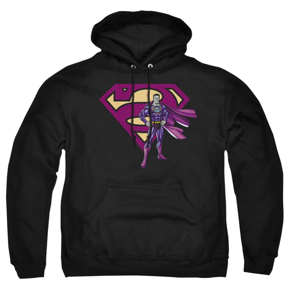 Superman Bizarro & Logo Men's Pull-Over 75 25 Poly Hoodie