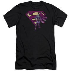 Superman Bizarro & Logo Men's Ultra-Soft 30/1 Cotton Slim SS T