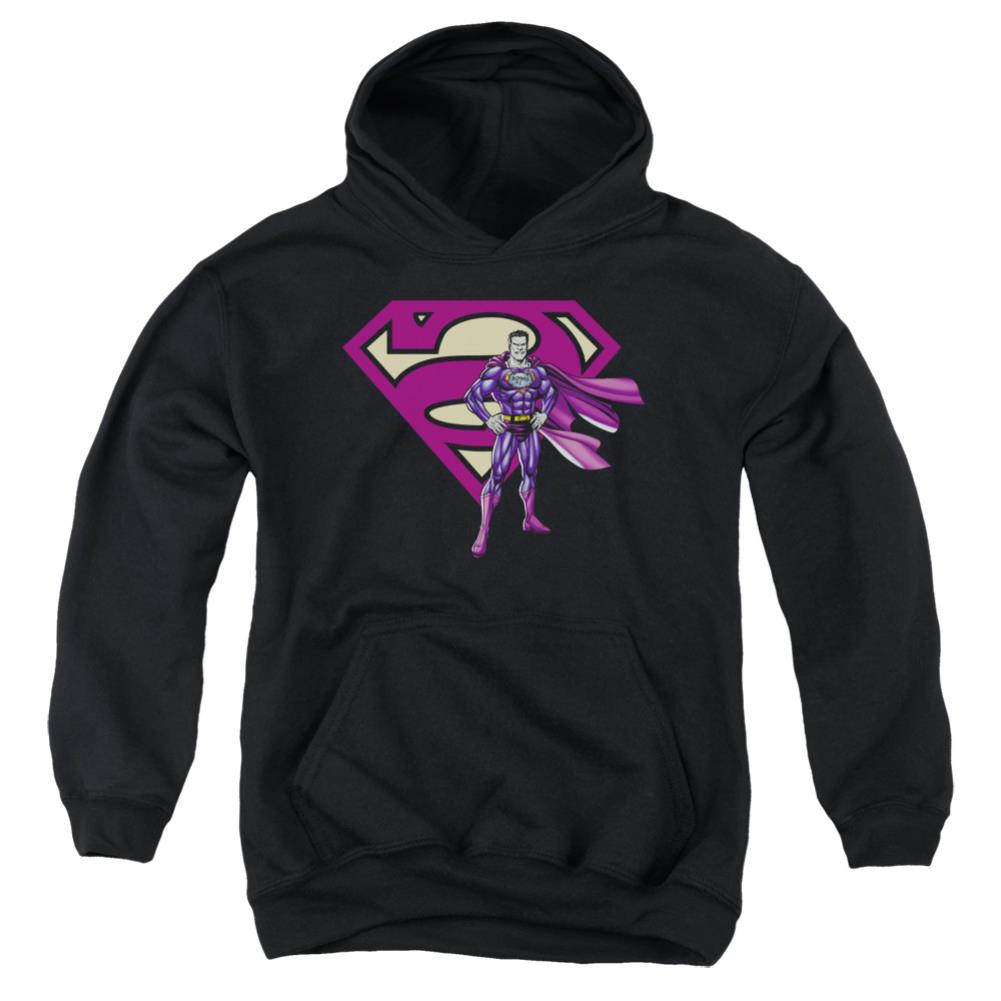 Superman Bizarro & Logo Youth Cotton Poly Pull-Over Hoodie