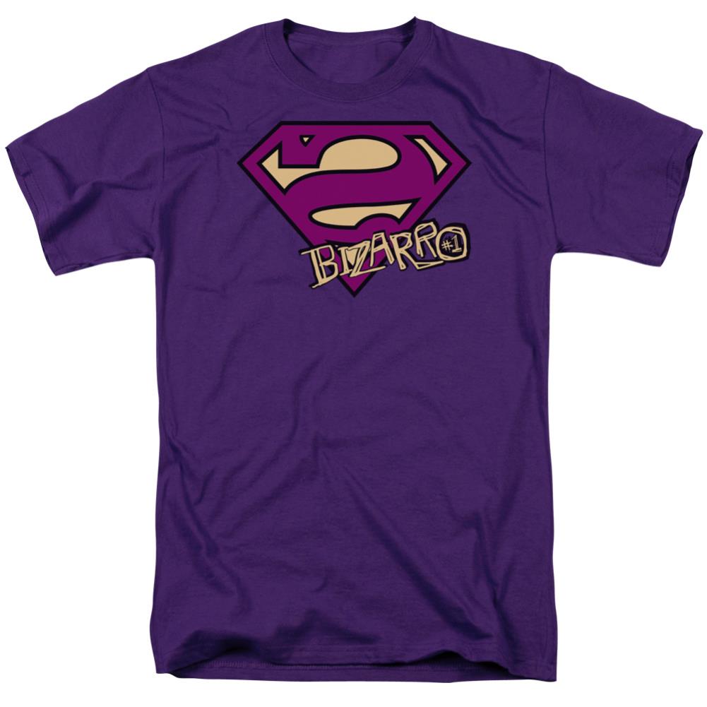 Superman Bizarro Shield Men's 18/1 Cotton SS T