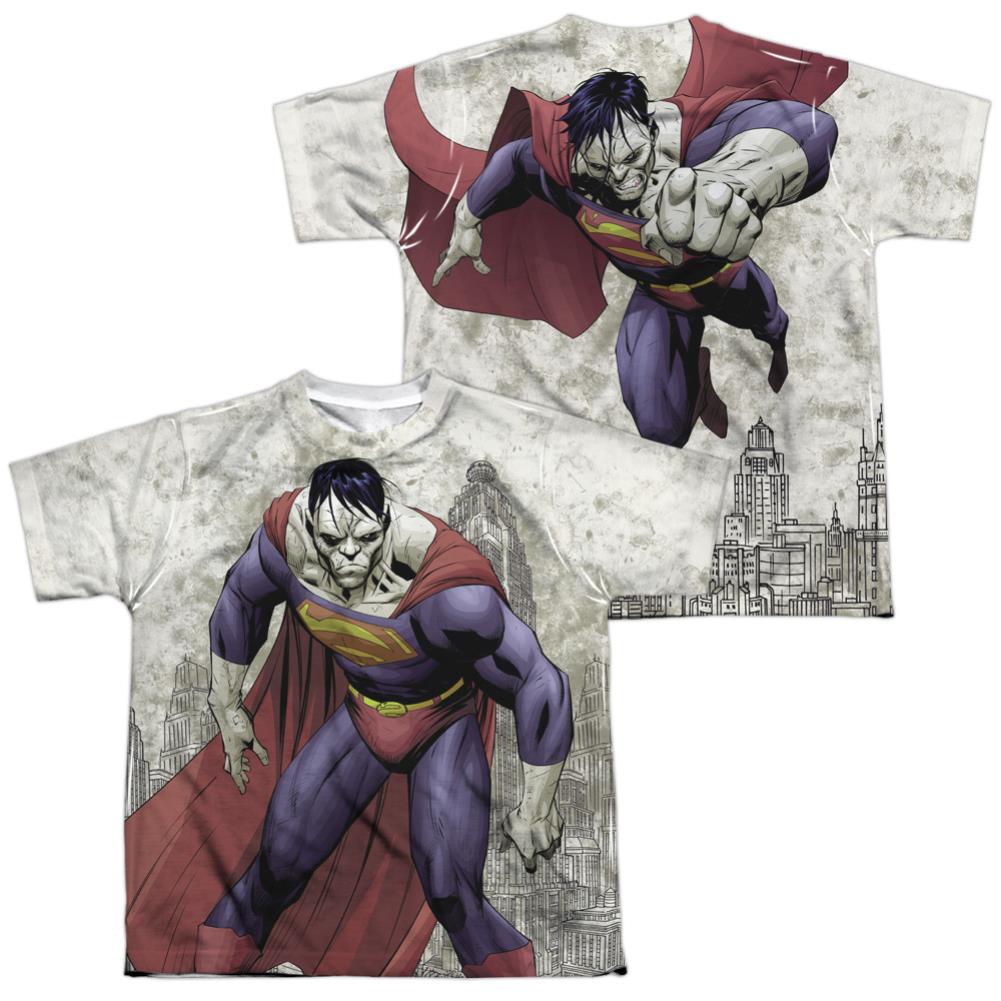 Superman Bizarro Sub (Front/Back Print) Youth Regular Fit Poly SS T