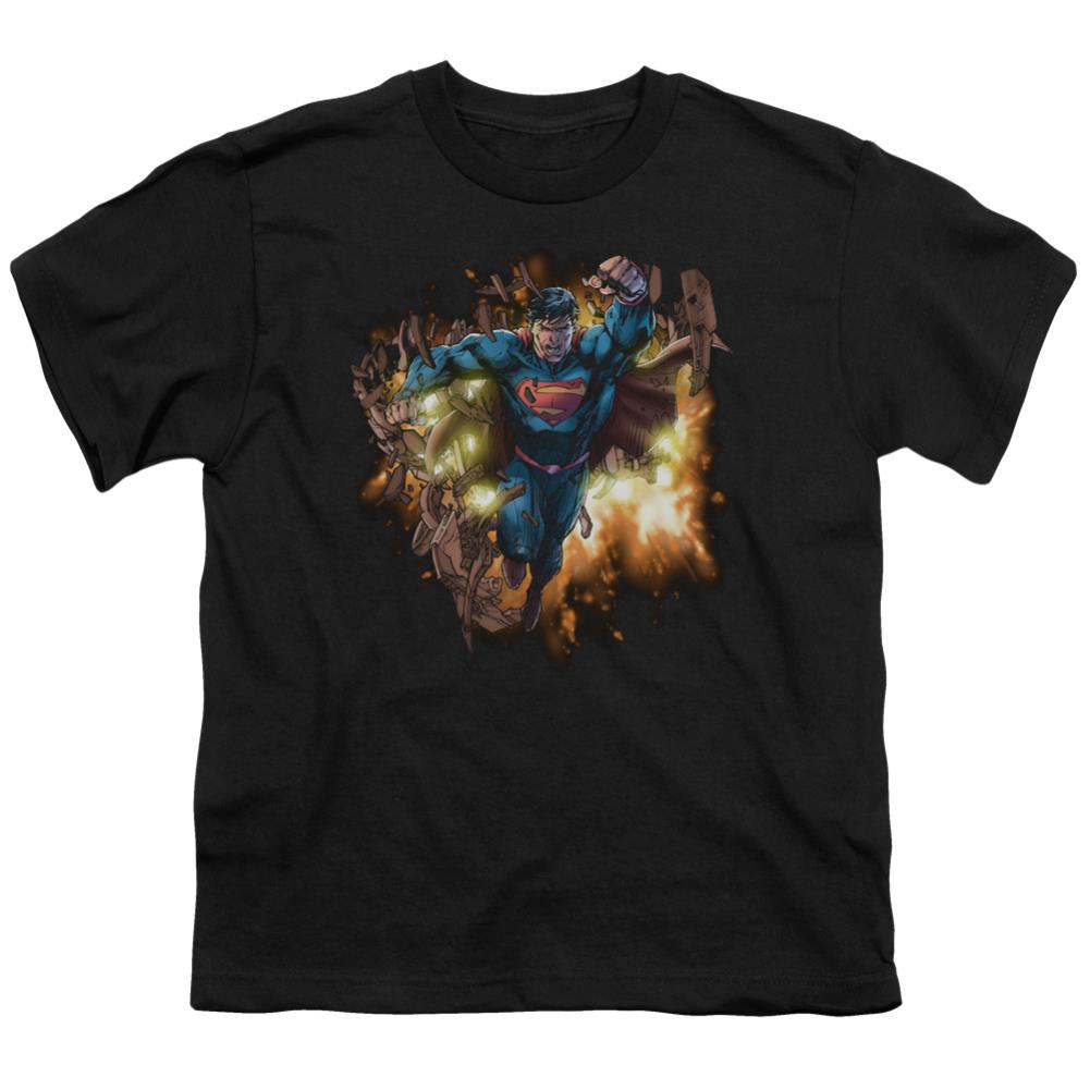 Superman Blasting Through Youth 18/1 100% Cotton SS T