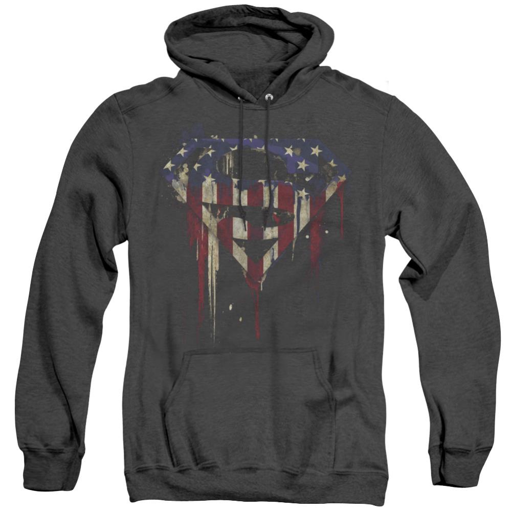 Superman Bleeding Shield Men's Pull-Over Hoodie