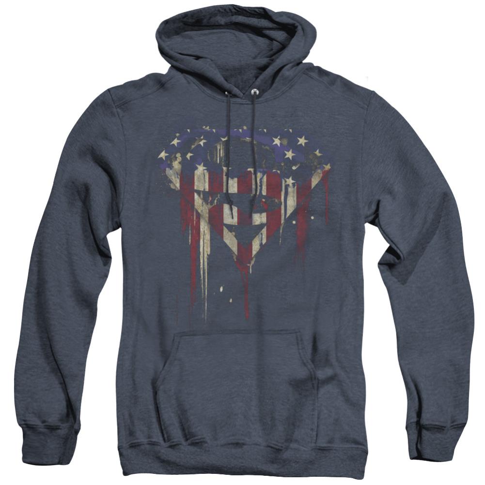 Superman Bleeding Shield Men's Pull-Over Hoodie