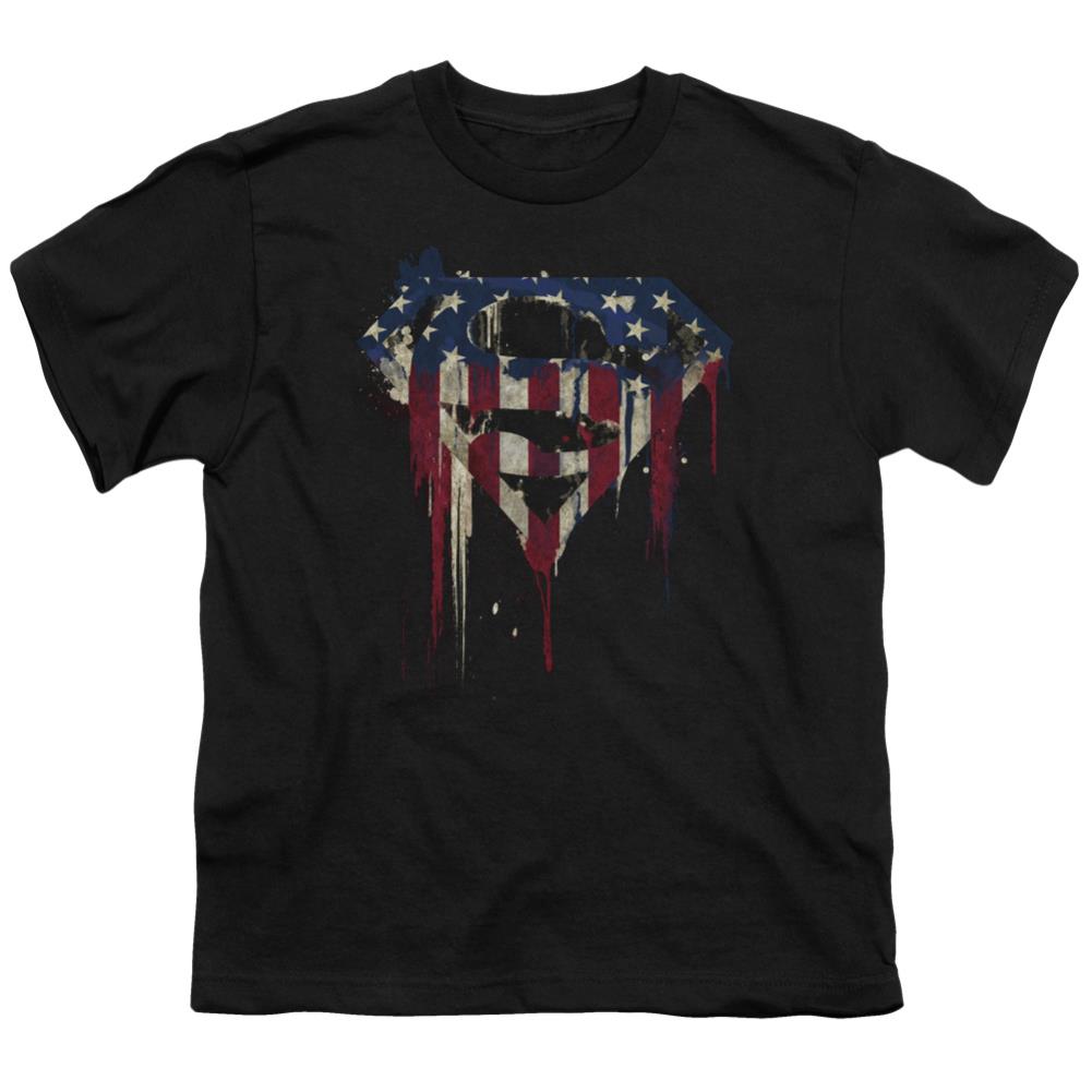 Superman Bleeding Shield Youth 18/1 100% Cotton SS T
