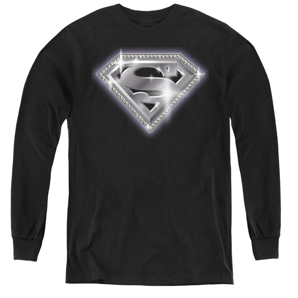 Superman Bling Shield Youth LS T