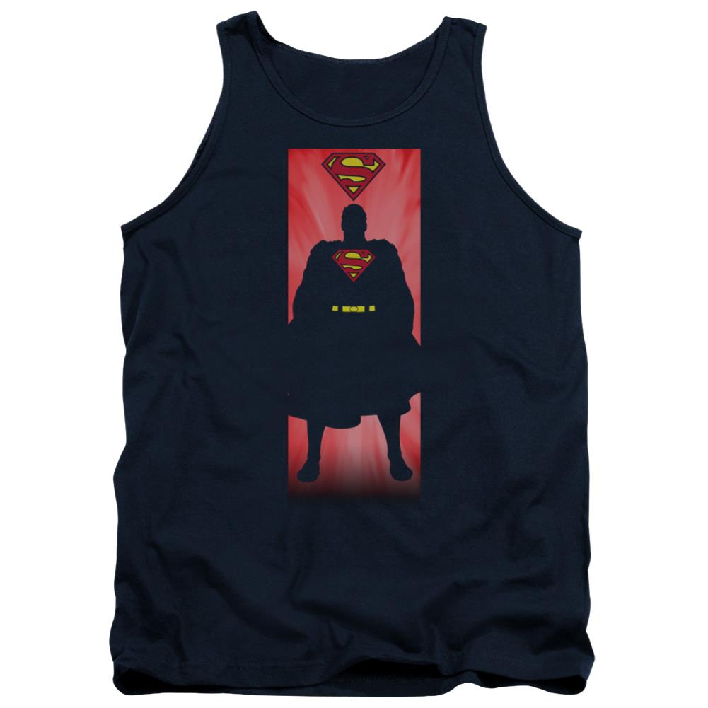 Superman Block Men's 18/1 Cotton Tank Top