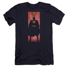 Superman Block Men's Ultra-Soft 30/1 Cotton Slim SS T