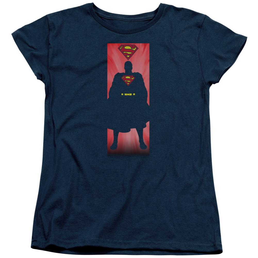 Superman Block Women's 18/1 Cotton SS T