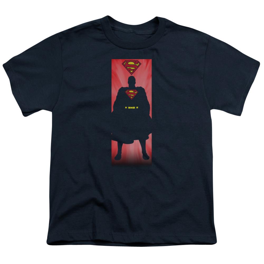 Superman Block Youth 18/1 100% Cotton SS T