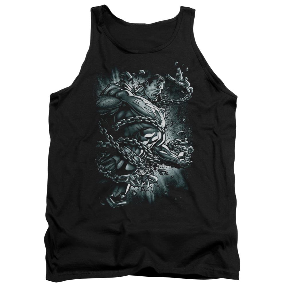 Superman Break Free Men's 18/1 Cotton Tank Top