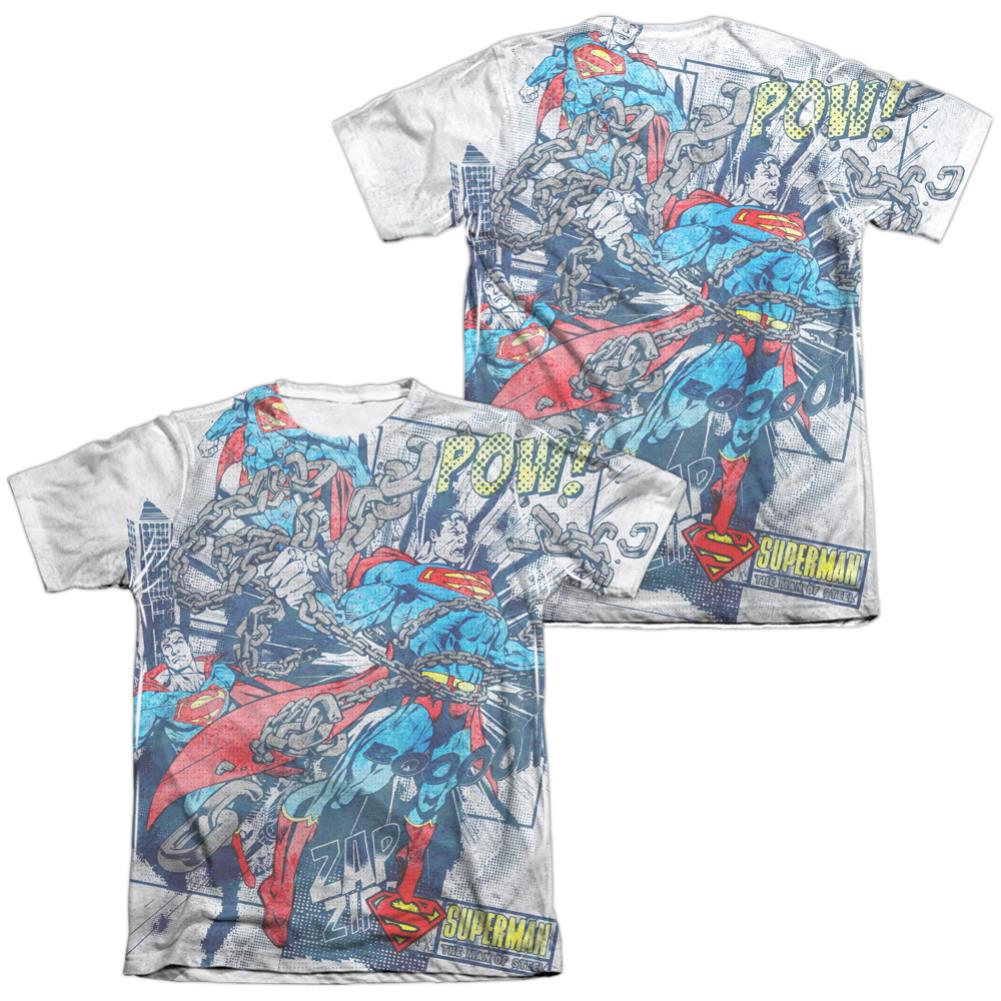 Superman Break Free Men's Regular Fit Poly Cotton SS T