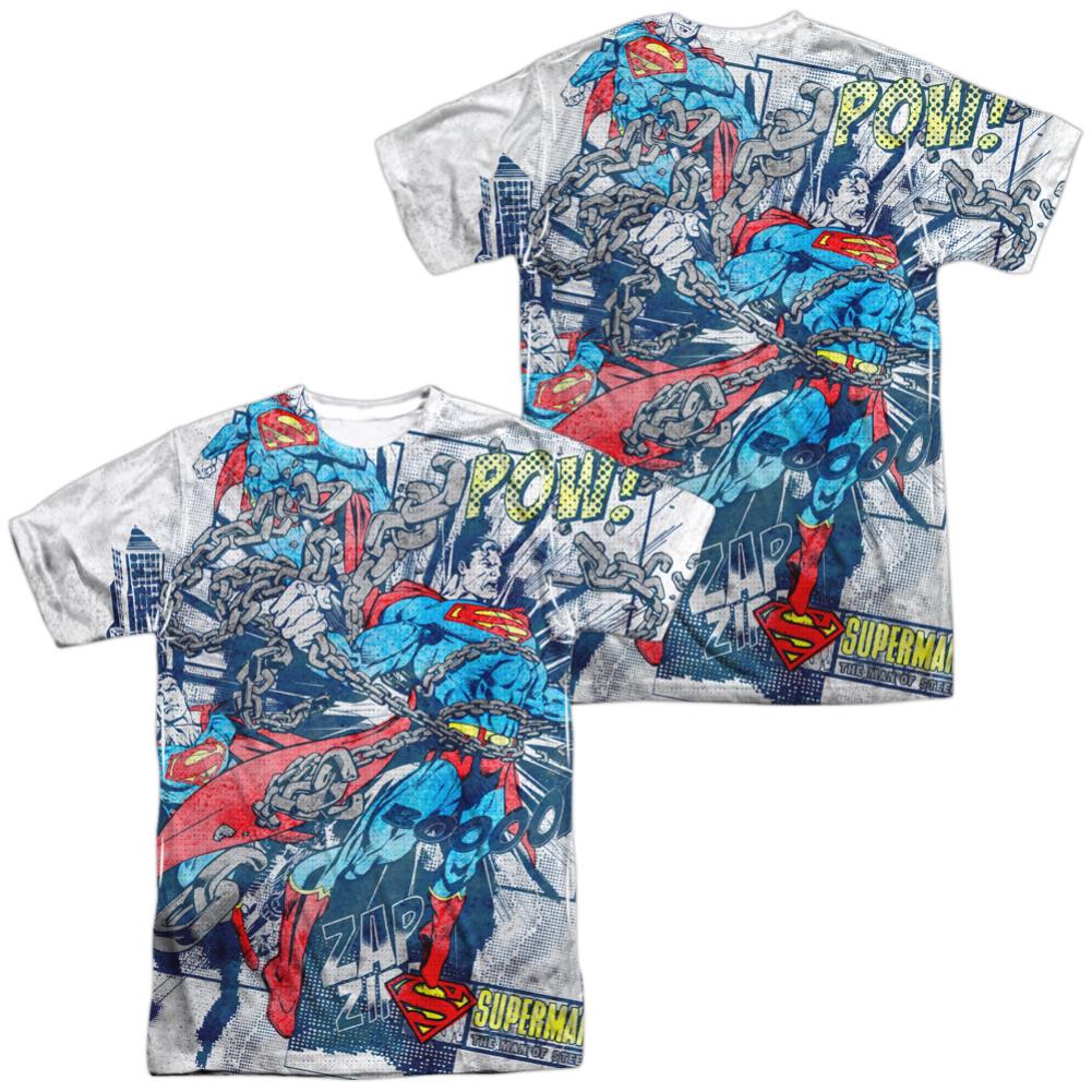 Superman Break Free Men's Regular Fit Polyester SS T