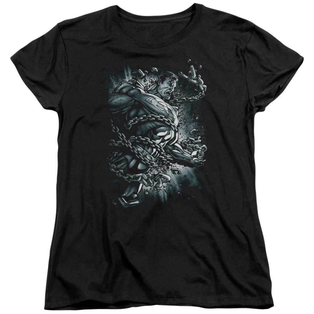 Superman Break Free Women's 18/1 Cotton SS T