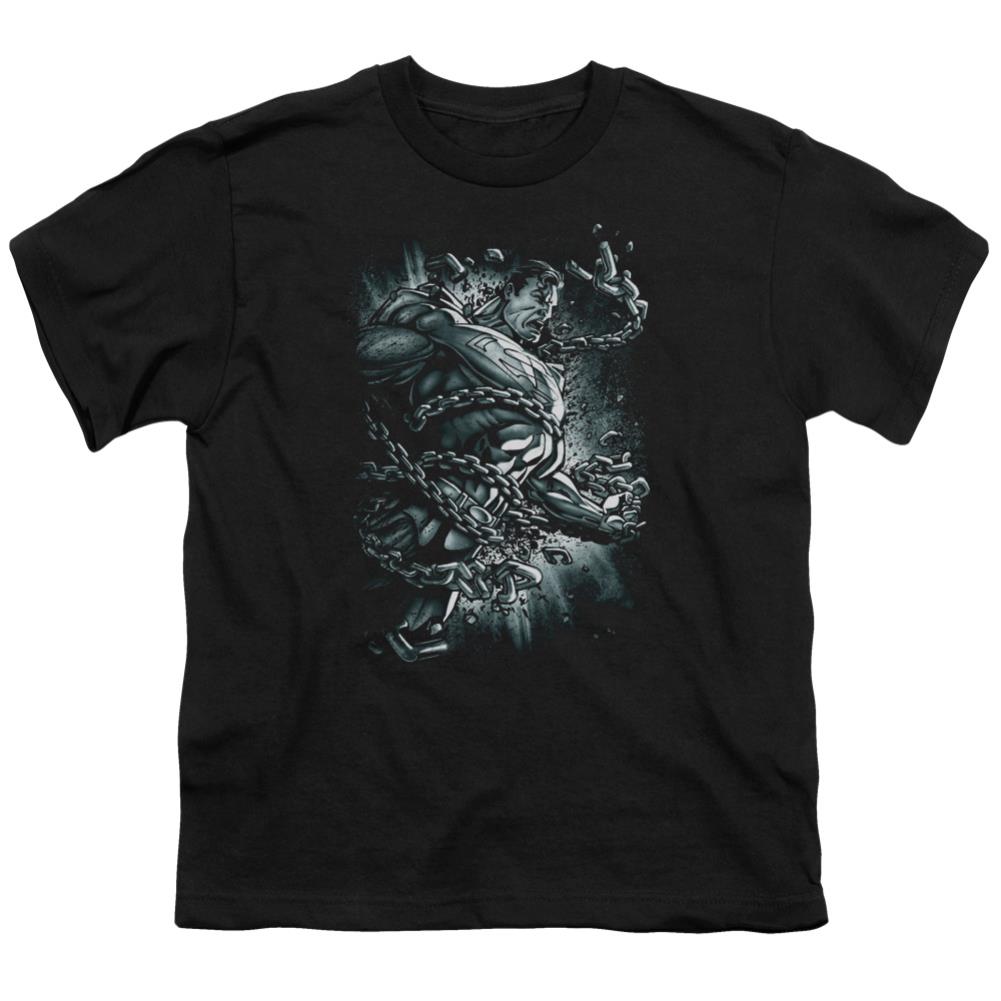Superman Break Free Youth 18/1 100% Cotton SS T
