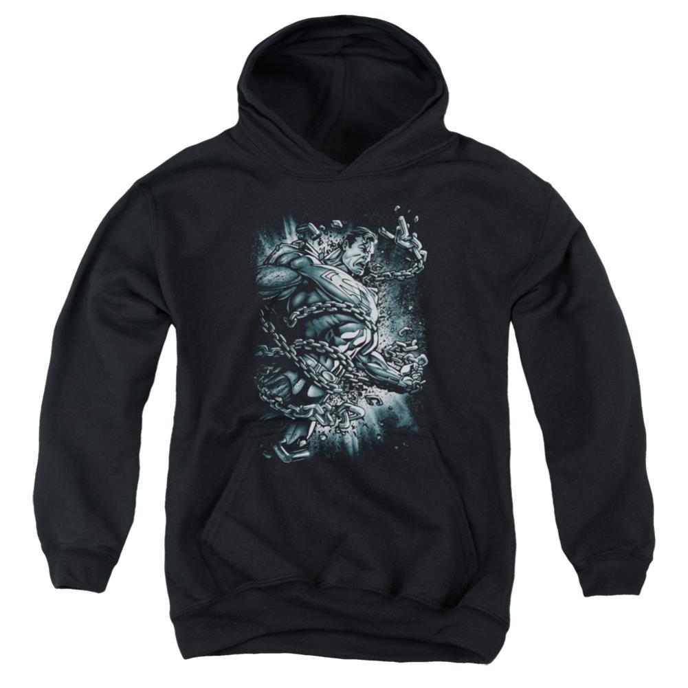 Superman Break Free Youth Cotton Poly Pull-Over Hoodie