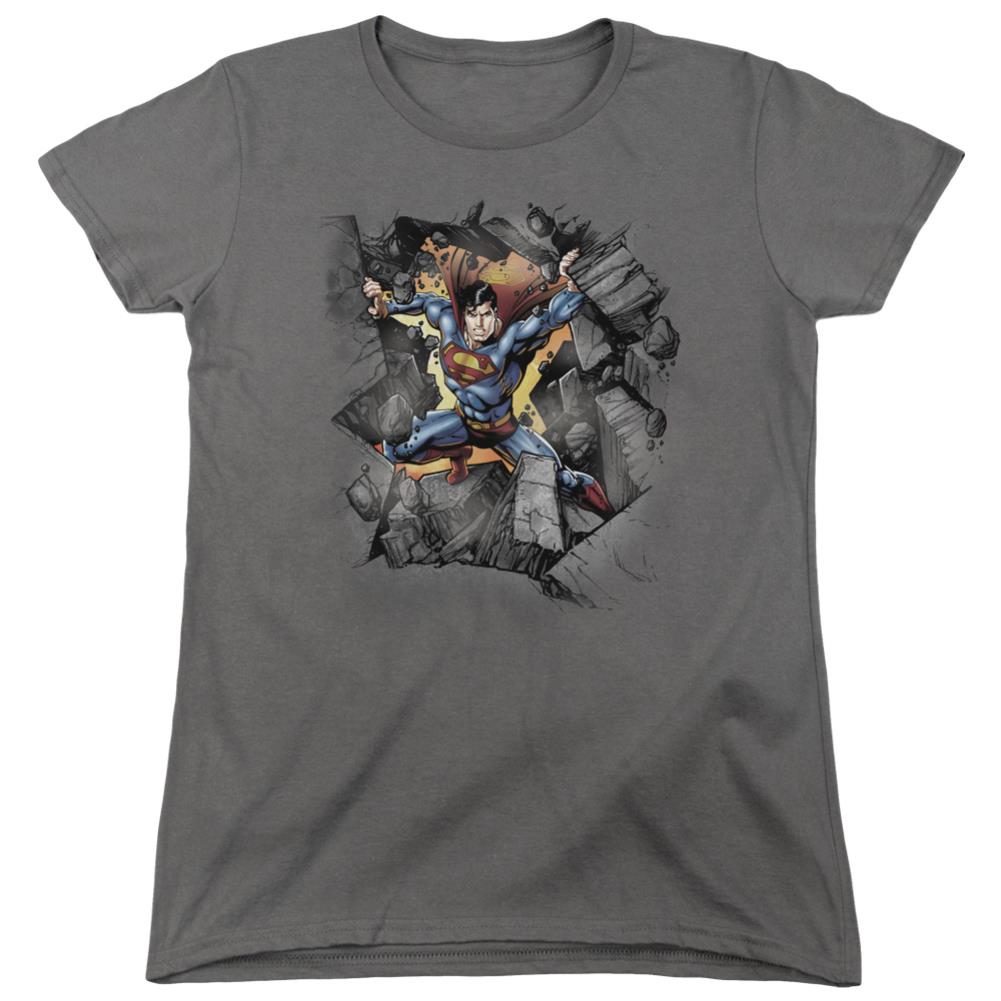 Superman Break On Through Women's 18/1 Cotton SS T