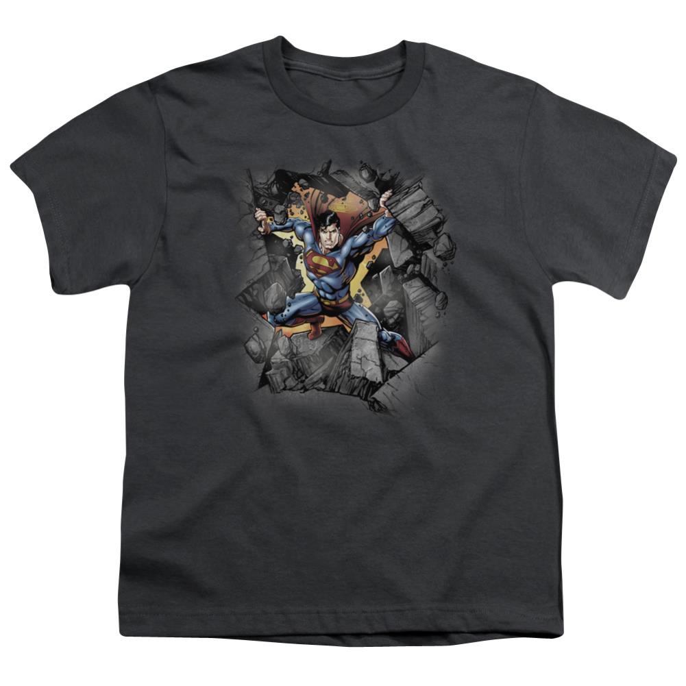 Superman Break On Through Youth 18/1 100% Cotton SS T