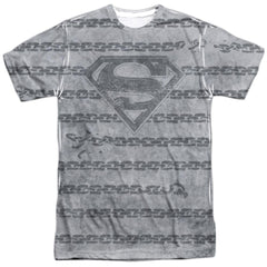 Superman Breaking Chains All Over Men's Regular Fit Polyester SS T